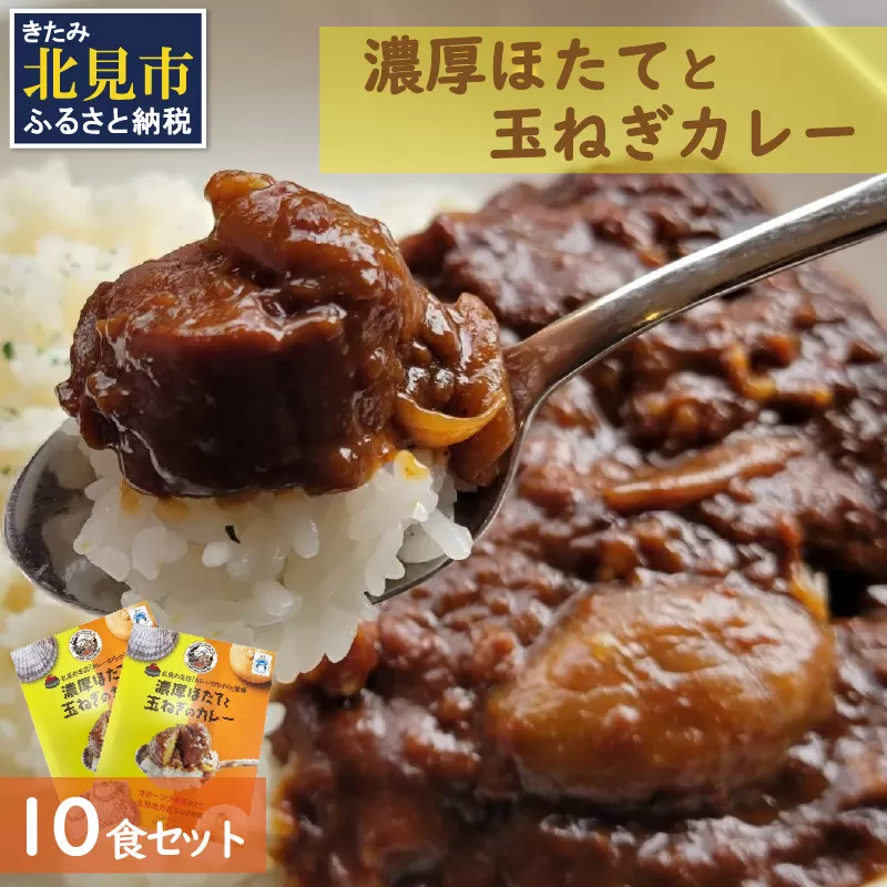 濃厚！ほたてと玉ねぎのカレー10食分 ( 加工品 レトルト カレー 海鮮 ホタテ バター 辛さもマイルド 人気 カレー専門店 )【141-0013】