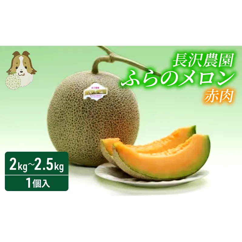 【先行受付】ふらのメロン赤肉　1個入り (2kg～2.5kg) 北海道 富良野 メロン 夏 果物 フルーツ