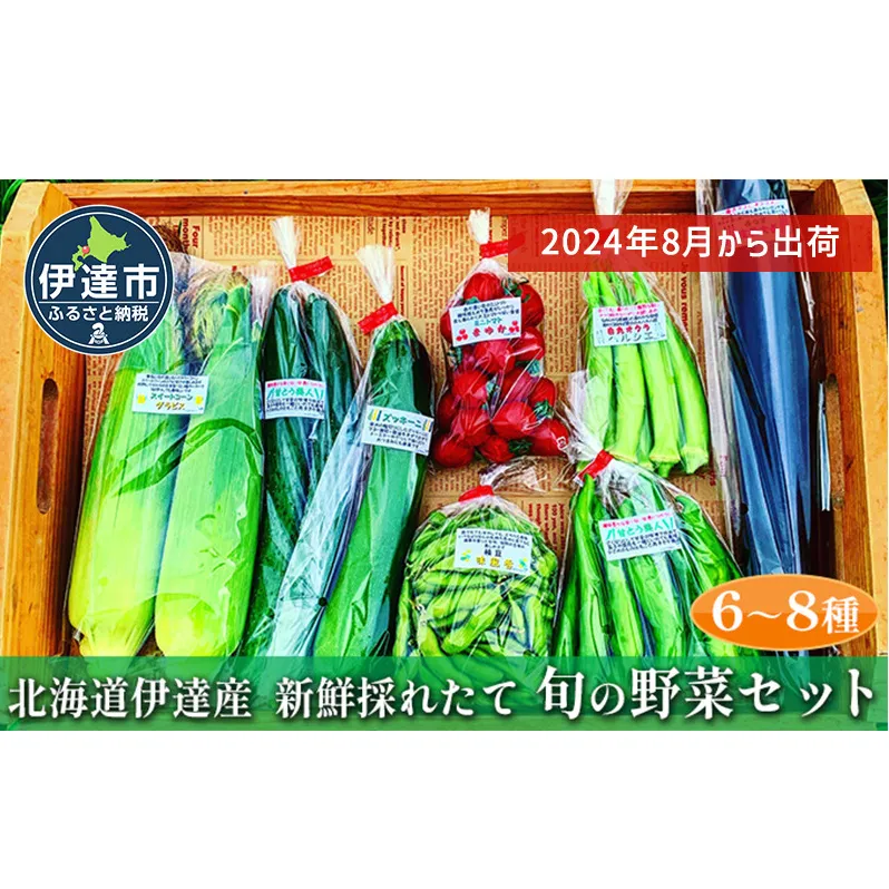 新鮮採れたて！旬の伊達野菜セット（6～8種）