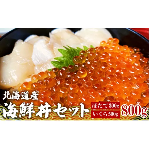 海鮮丼セット いくら500g ホタテ300g 小分け 北海道産