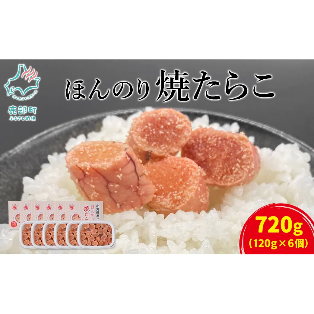 【丸鮮道場水産】北のハイグレード食品2021認定 北海道産 ほんのり焼たらこ 120g×6個（720g） たらこ タラコ