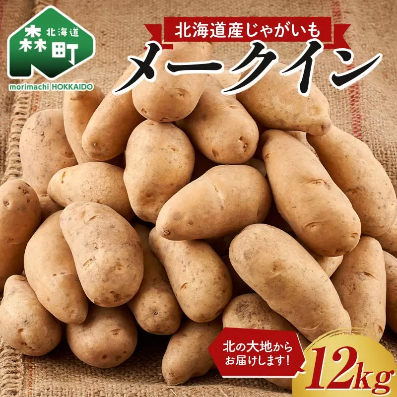 北海道産じゃがいも メークイン 12kg【2024年新じゃが】 野菜 いも イモ 芋 ポテト 料理 mr1-0701