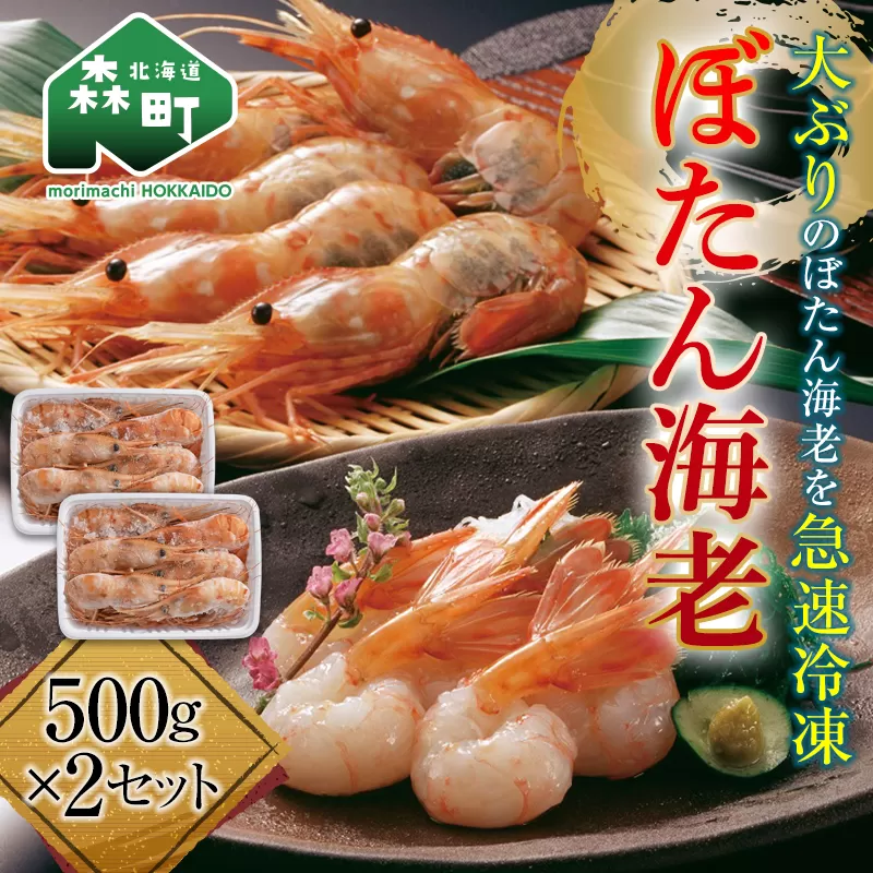 ぼたん海老 大サイズ 500g×2セット（1kg） ぼたんえび ぼたん海老 北海道 海産物 魚介 魚介類 mr1-0165