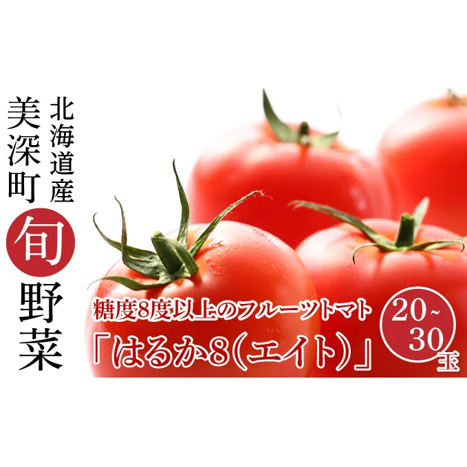 糖度8度以上 フルーツトマト はるか8（エイト）20～30玉 北海道 美深町産 トマト 野菜 夏