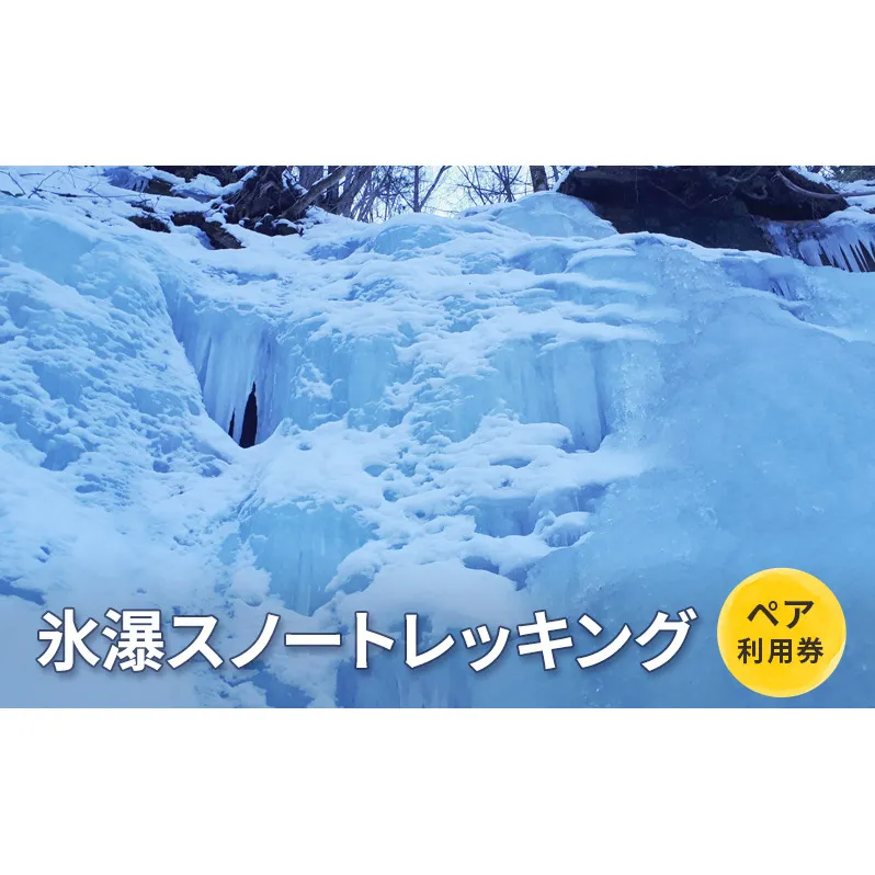 氷瀑スノートレッキング【体験チケット】体験 チケット 自然 北海道 日高町