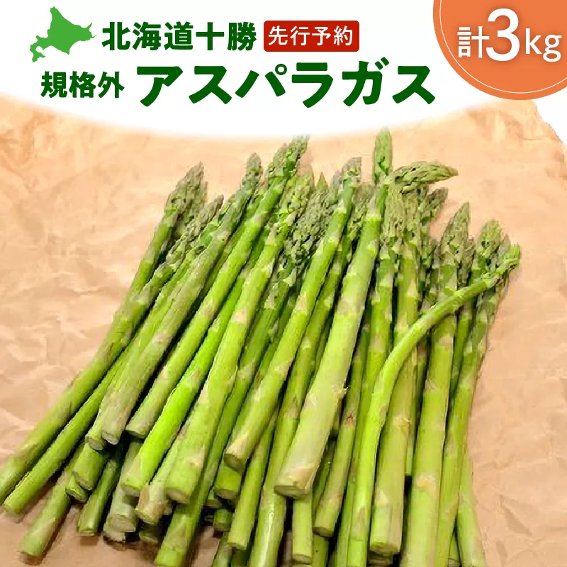 【先行予約】ハネ品 の アスパラ たち 3kg！ 【 北海道 野菜 家庭用 アスパラガス 訳アリ 訳あり しみず有機 ミネラル 有機堆肥 先行予約 2024年発送 令和6年度発送 】