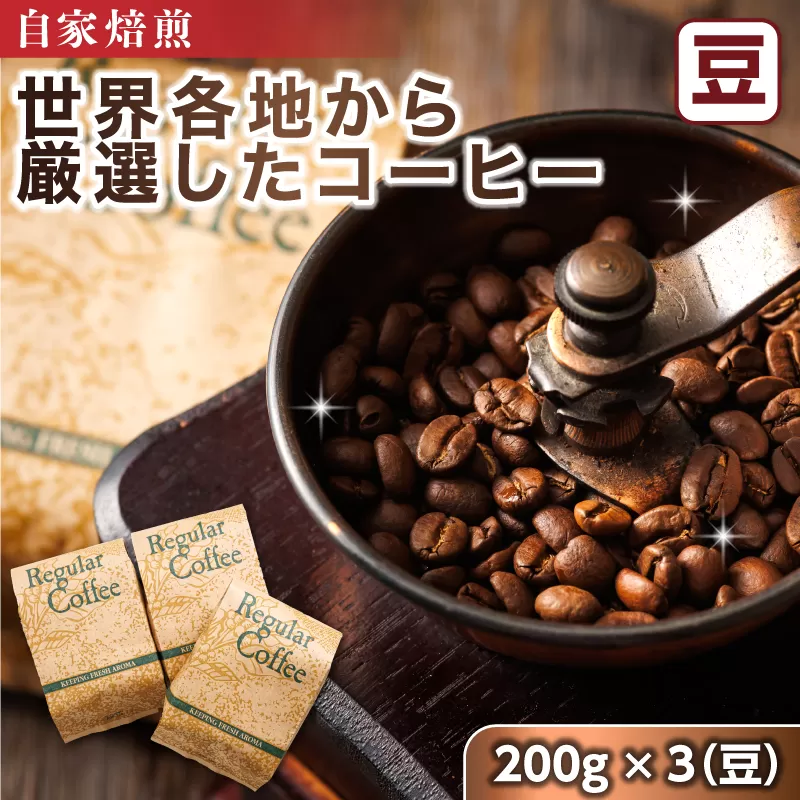 コーヒー セット 200g×3個  豆 | ベンデドール 自家焙煎 コーヒー豆 珈琲豆 珈琲 豆 店主おまかせ プレミアム 年内配送 年内発送 北海道 釧路町 釧路超 特産品