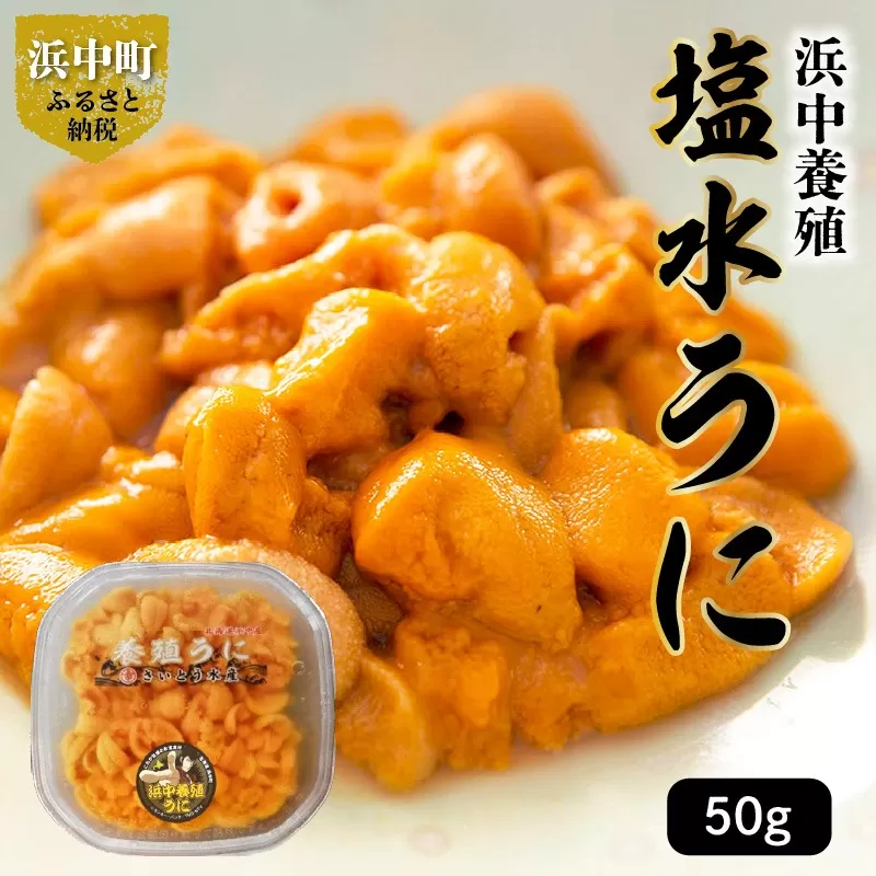 無添加「浜中町養殖塩水うに(計50g)」_H0038-001