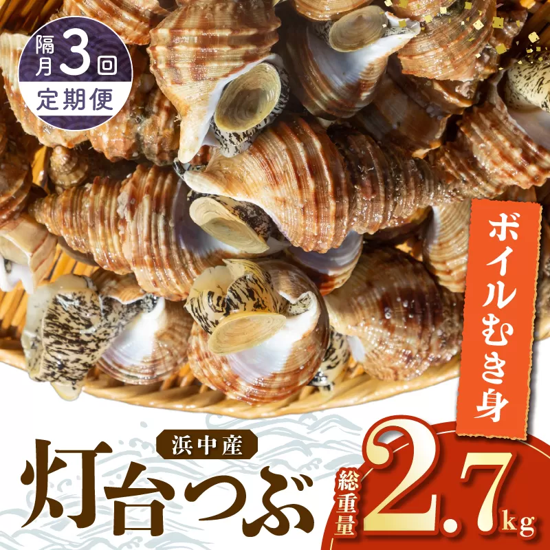 [全3回・隔月]灯台つぶ定期便[総重量2.7kg]