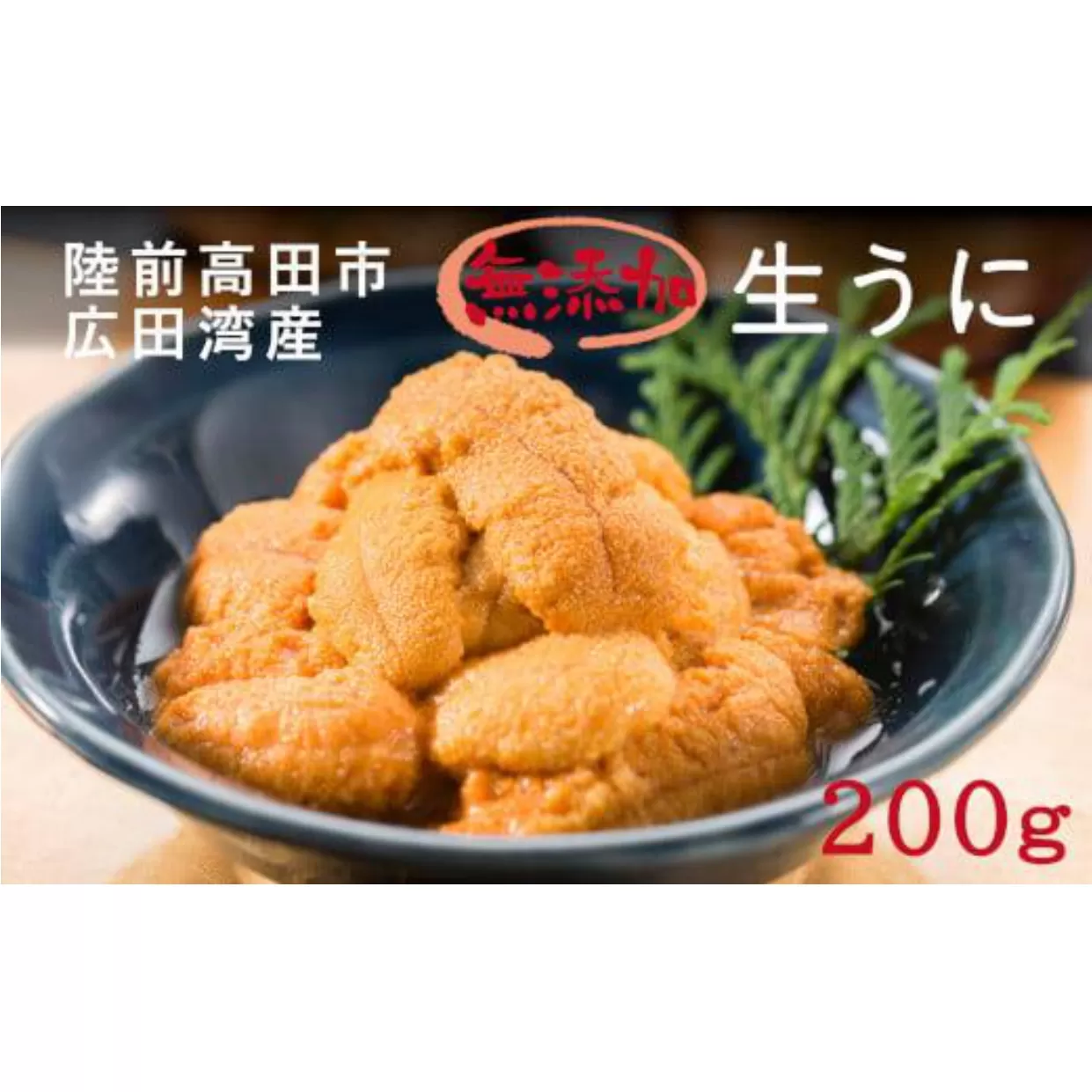 【先行予約 / 個数限定】 生うに 200g ( 塩水パック ) 獲れたその日に出荷！ 【 ムラサキウニ 無添加 天然 濃厚 ミョウバン不使用 数量限定 三陸産 】2025年5月下旬頃から順次発送予定 RT1041-R7