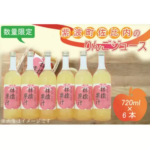 BC005 紫波町佐比内のりんごジュース（6本×720ml）