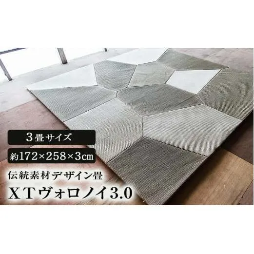 伝統素材デザイン畳　ＸＴヴォロノイ3.0