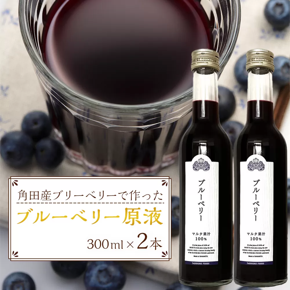 ブルーベリー原液　300ml×2本詰