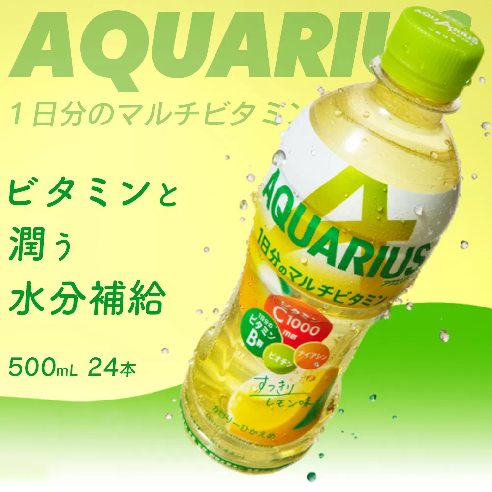 アクエリアス1日分のマルチビタミン500ml×24本　【04301-0538】