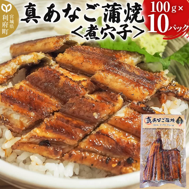 真あなご蒲焼＜煮穴子＞ 100g×10P