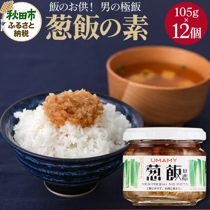 ご飯のお供！男の極飯 葱飯の素 105g×12個【訳アリ】 お惣菜