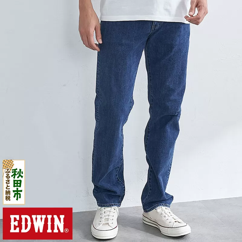 EDWIN 503 レギュラーストレートパンツ MENS【28インチ・中色ブルー2】E50313-93-28