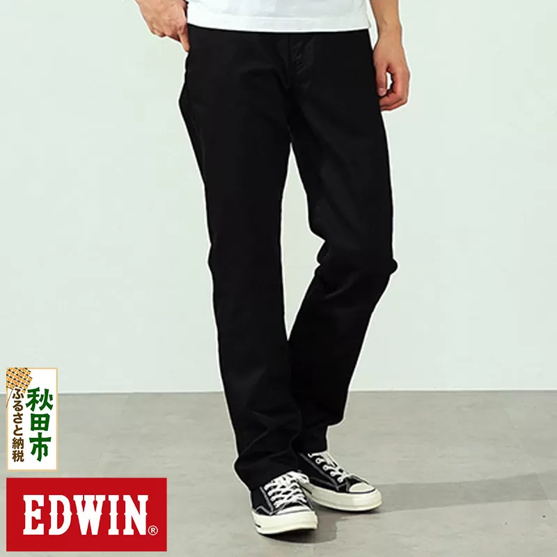 EDWIN 503 レギュラーストレートパンツ MENS【30インチ・ブラック】E50313-75-30