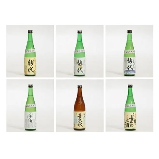 日本酒 能代地酒がっつり６本セット 各720ml×6本 飲み比べ