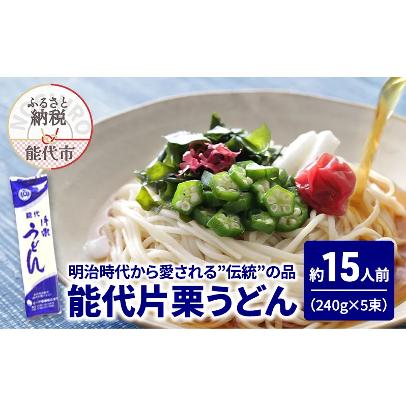 うどん 能代片栗うどん 240g(約3人前)×5束 麺 乾麺 鍋 冷たい 温かい ざるうどん 鍋の締め