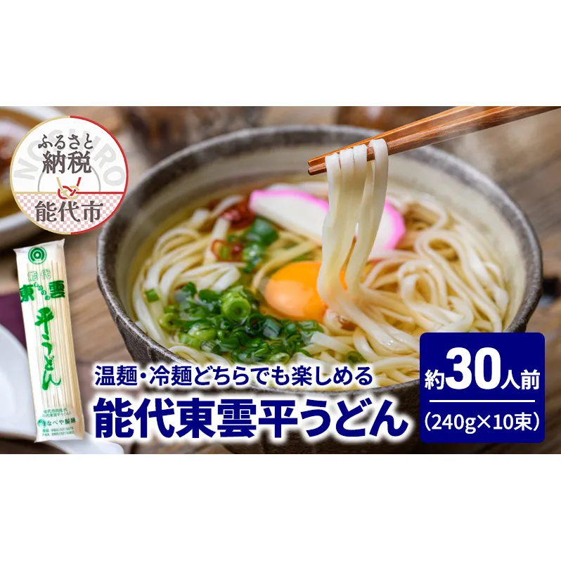 うどん 能代東雲平うどん 240g(約3人前)×10束 麺 乾麺 鍋 冷たい 温かい ざるうどん 鍋の締め