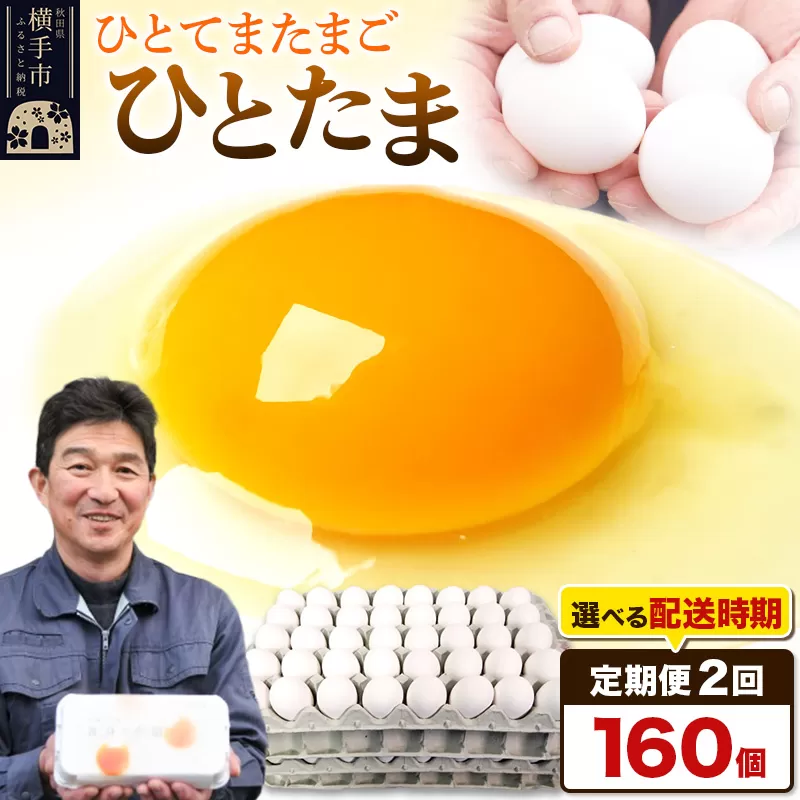 《定期便2ヶ月》ひとたま 160個（業務用）【発送時期が選べる】