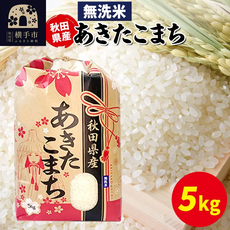 あきたこまち 5kg×1袋[無洗米]令和6年産 秋田県産 こまちライン