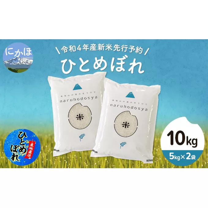 《令和4年産新米先行予約》ひとめぼれ 白米 10kg（5kg×2袋）