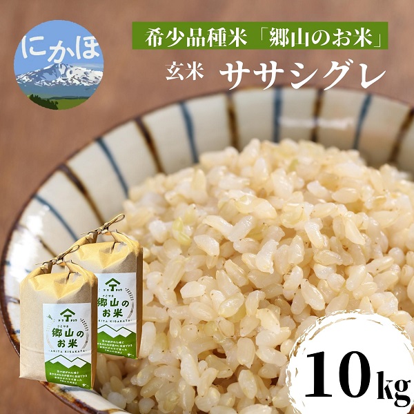 希少品種米】ササニシキの親 農薬不使用のササシグレ「郷山のお米」10kg（5kg×2袋）（玄米）｜にかほ市｜秋田県｜返礼品をさがす｜まいふる by  AEON CARD