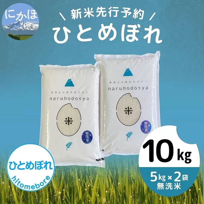 【令和5年産新米予約】【無洗米】ひとめぼれ10kg（5kg×2）