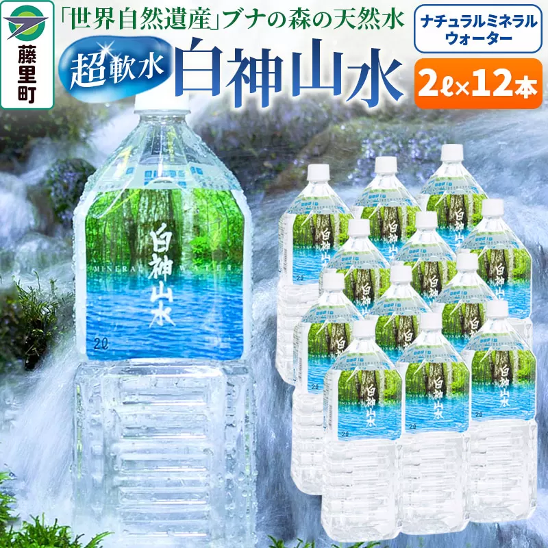 白神山水（2L×12本） 水 ミネラルウォーター