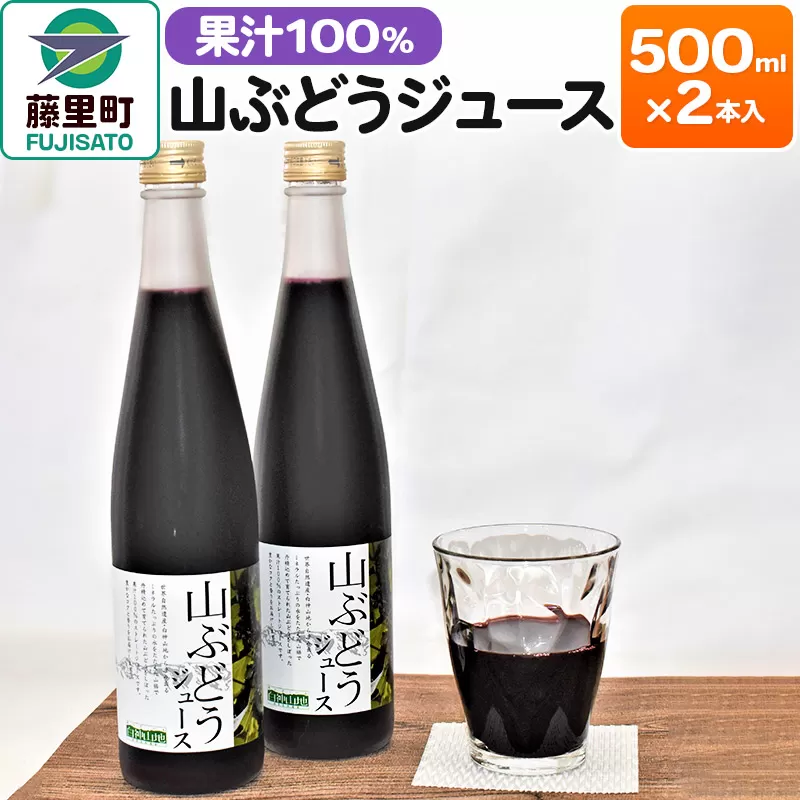 山ぶどうジュース 500ml×2本 フルーツ 果物