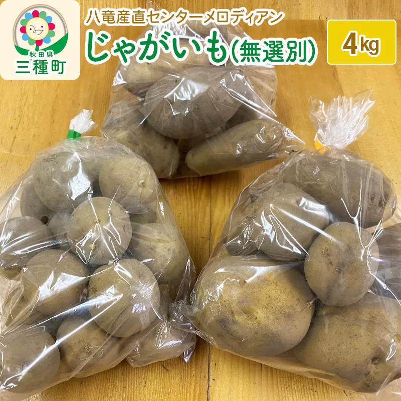 じゃがいも4kg（無選別）（品種食べ比べセット）