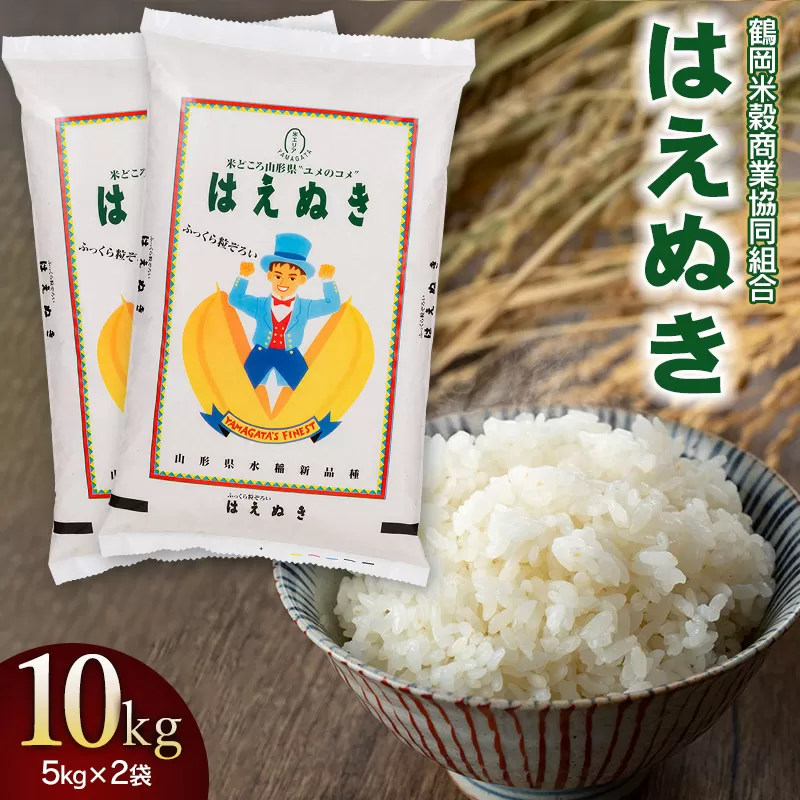 [令和6年産]特別栽培米 はえぬき10kg(5kg×2) 山形県庄内産 鶴岡米穀商業協同組合