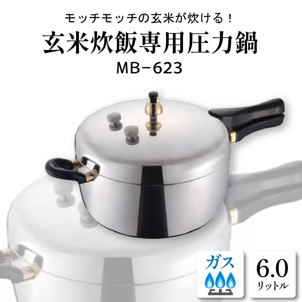 玄米炊飯専用圧力鍋MB-623　hi012-003r