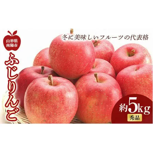 【令和6年産先行予約】 ふじりんご 約5kg (10～18玉 秀品)  《令和6年11月中旬～12月下旬発送》 『フードシステムズ』 山形県 南陽市 [851-R6]