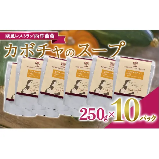 カボチャのスープ  (250g×計10袋) 『欧風レストラン 西洋葡萄』 山形県 南陽市 [2007]