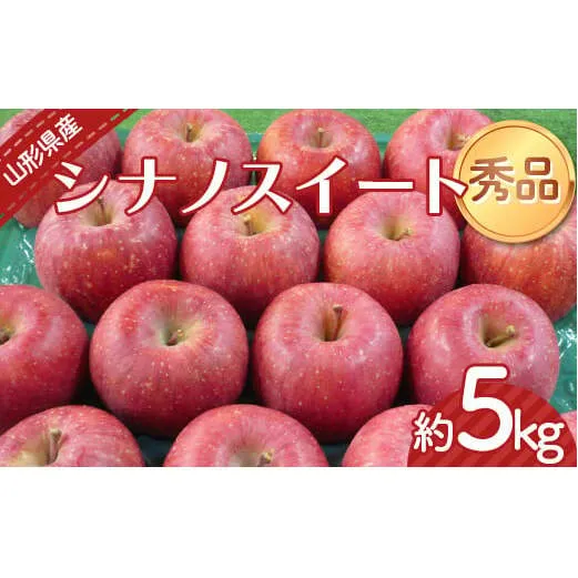 【令和6年産先行予約】 りんご 「シナノスイート」 約5kg （12～20玉 秀品） 《令和6年10月上旬～発送》 『カネタ高橋青果』 リンゴ 山形県 南陽市 [2183]