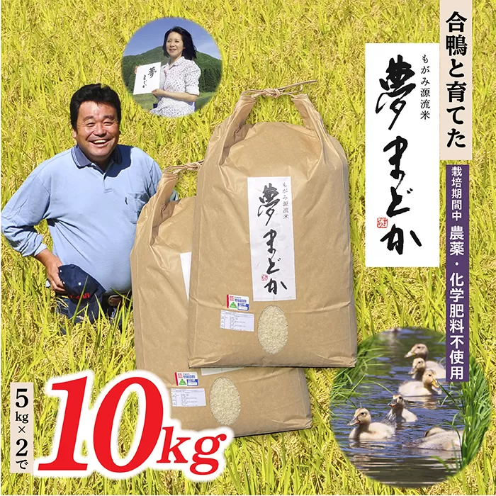 【令和6年産予約】【希少品種】特別栽培米　夢まどか10㎏(5kg×2)