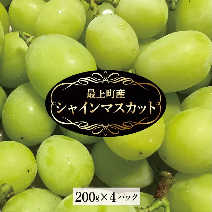 最上町産【シャインマスカット】200g×4P