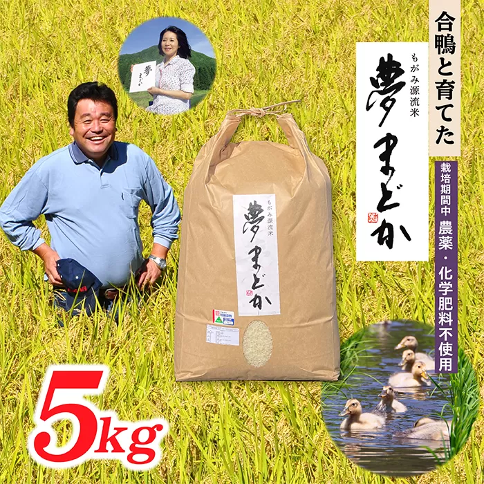 【令和6年産】【希少品種】特別栽培米夢まどか5kg