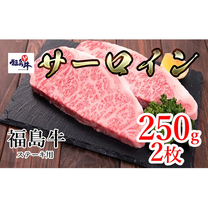 福島県産福島牛サーロインステーキ用 500g(250g×2枚)