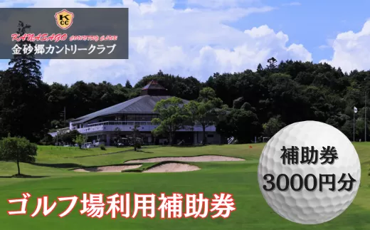 ゴルフ場利用券　3000円分