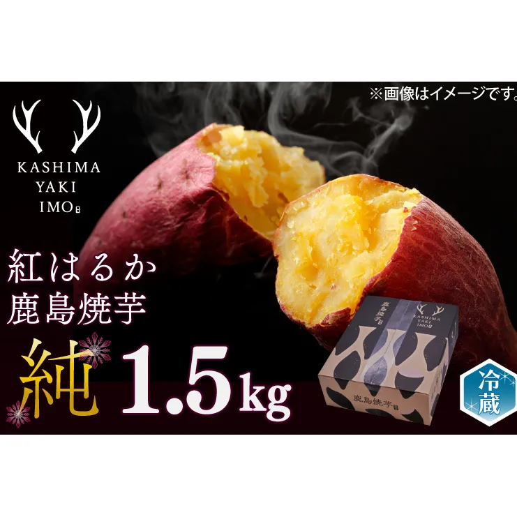 【人気返礼品】【先行予約開始！12月上旬～発送】鹿島焼芋 純 1.5kg【冷蔵 ひやし 焼き芋 やきいも さつまいも 芋 お菓子 おやつ デザート スイーツ 和菓子 和スイーツ 鹿嶋市 茨城県】（KBK-8）