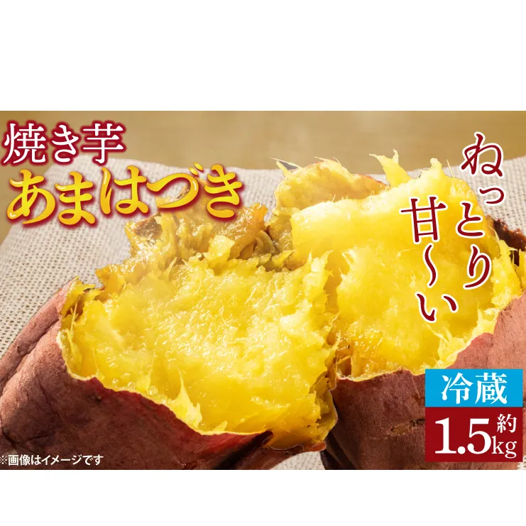 【先行予約】【数量限定】【冷蔵】焼き芋 約1.5kg 【やきいも ヤキイモ さつまいも あまはづき 10000円以下 茨城県 鹿嶋市 クール】（KAM-17）