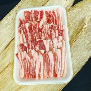 【国産豚】バラカルビ焼肉用 1.2kg