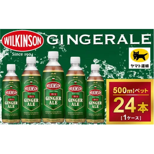 ウィルキンソン タンサン ジンジャーエール ペットボトル　500ml ×24本（1ケース）| 炭酸水 炭酸 辛口　刺激、強め　強炭酸　　酒のみらい　mirai