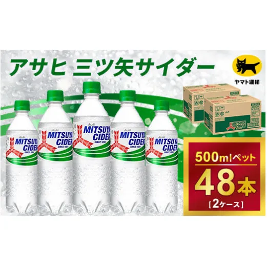 三ツ矢サイダー 500ml × 2ケース (48本)