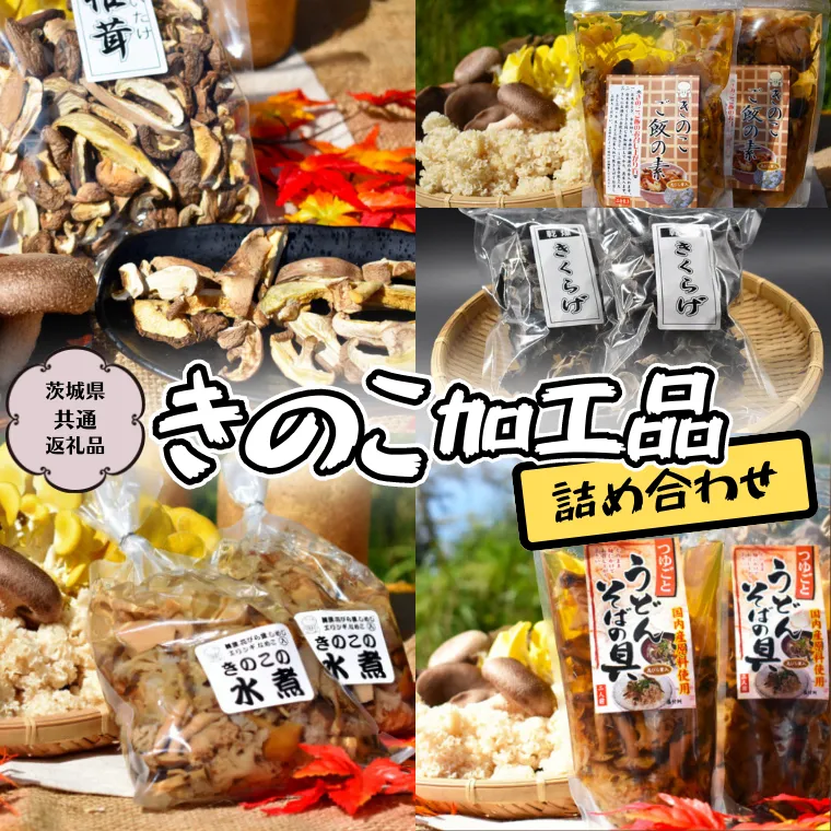 きのこ 加工品 詰め合わせ 5点 セット【茨城県共通返礼品 城里町】 惣菜 おかず きのこ 加工品 [CX004sa]
