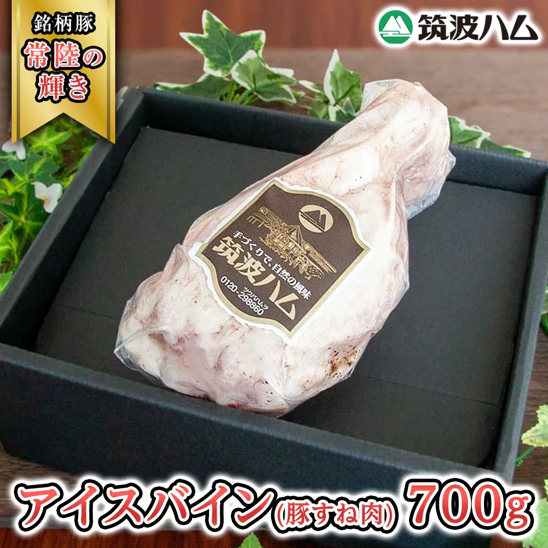 筑波ハム アイスバイン 700g 豚すね肉 『常陸の輝き』 茨城県産 ブランド豚 銘柄豚 ( 茨城県共通返礼品 ) 豚 肉 お肉 ドイツ料理 温めるだけ 湯せん [EN013sa]